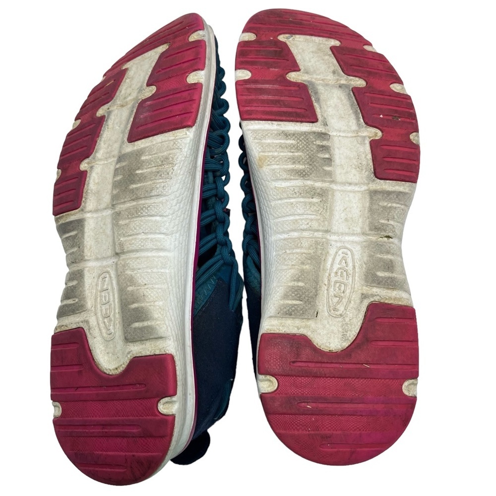 KEEN Teal Blue Pink Closed Toe Sneakers Sandals Hiking Fishing Camping Shoes  5 - Picture 14 of 15